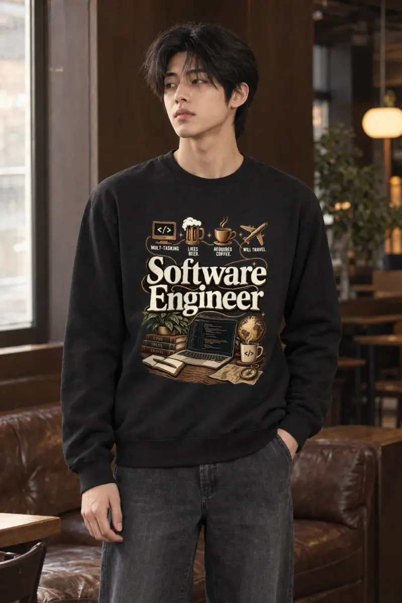"Multitasking Requires Coffee" Heavy Blend Unisex Crewneck Sweatshirt