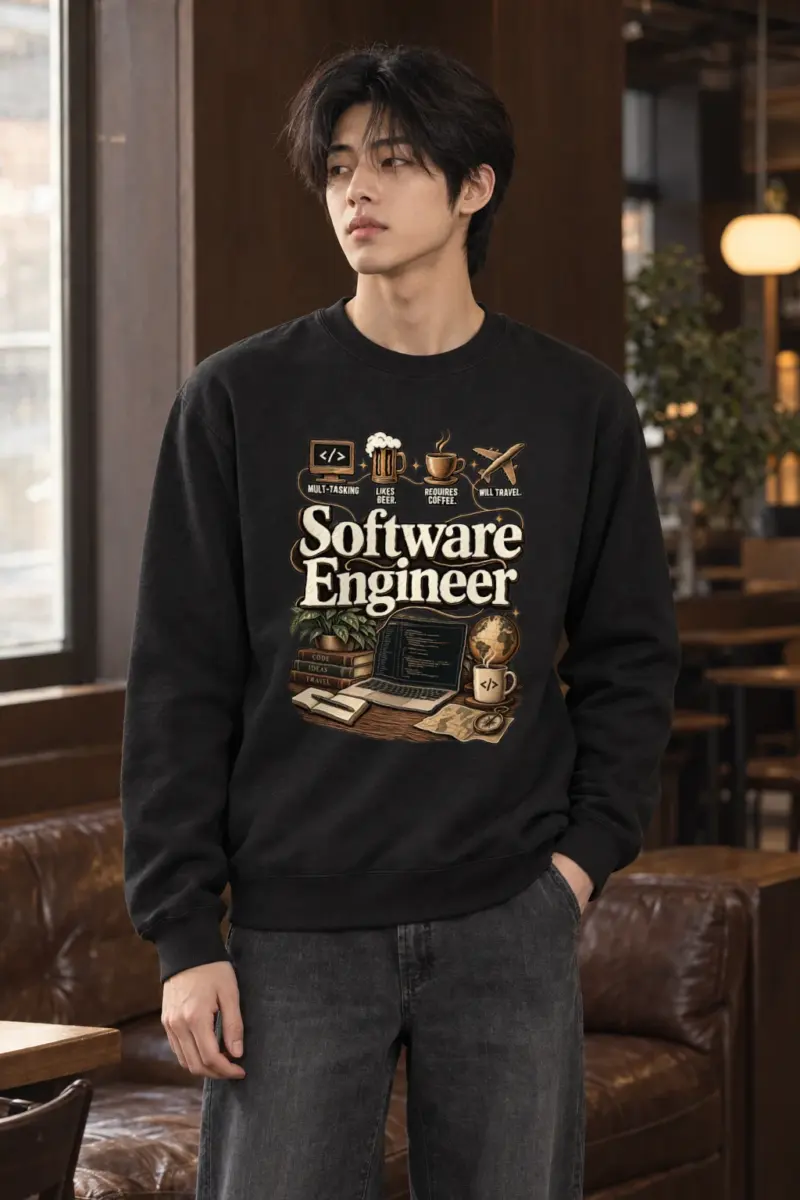 "Multitasking Requires Coffee" Heavy Blend Unisex Crewneck Sweatshirt