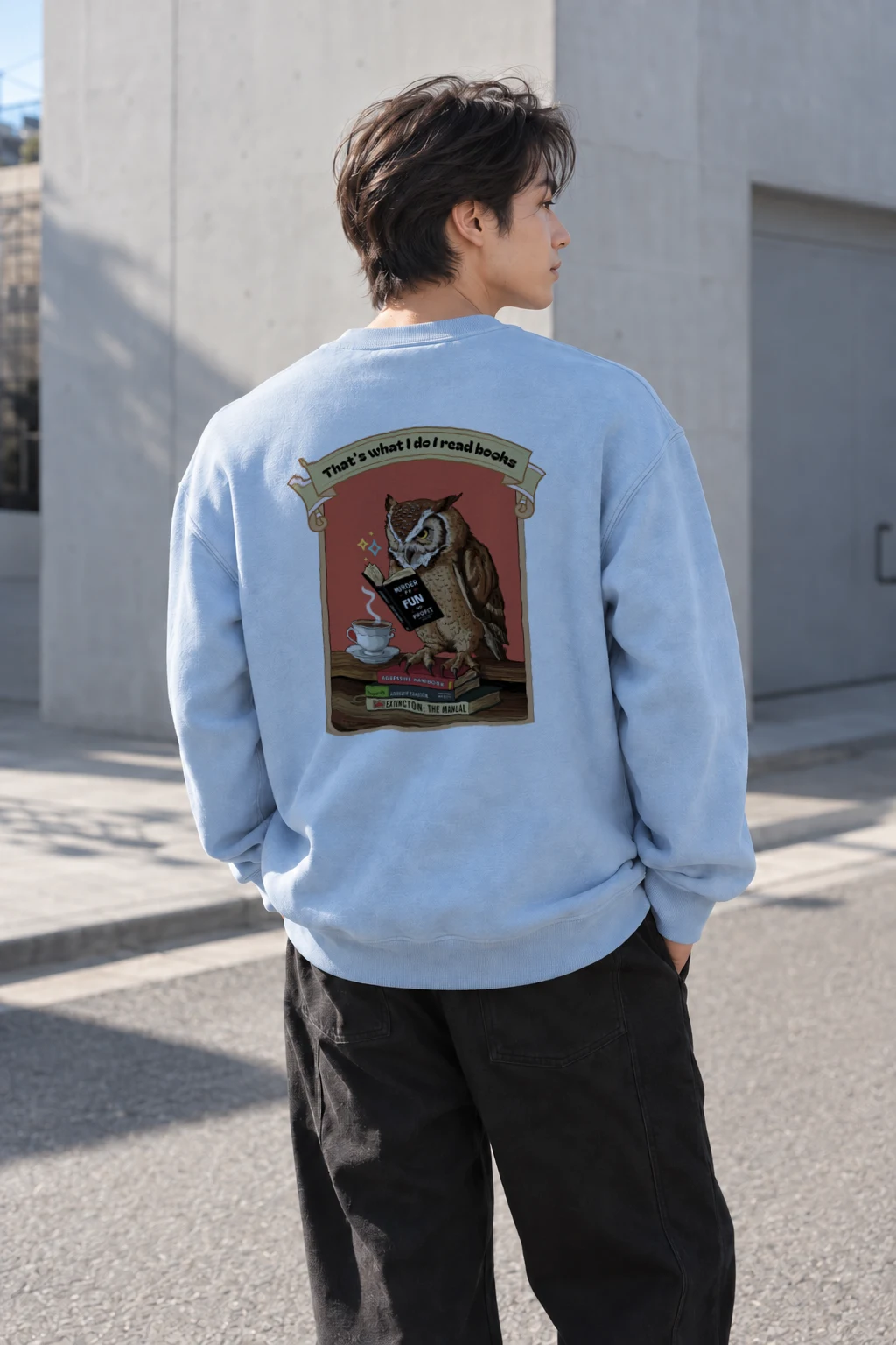 "Murder For Fun & Profit" Heavy Blend Unisex Crewneck Sweatshirt | Gildan 18000