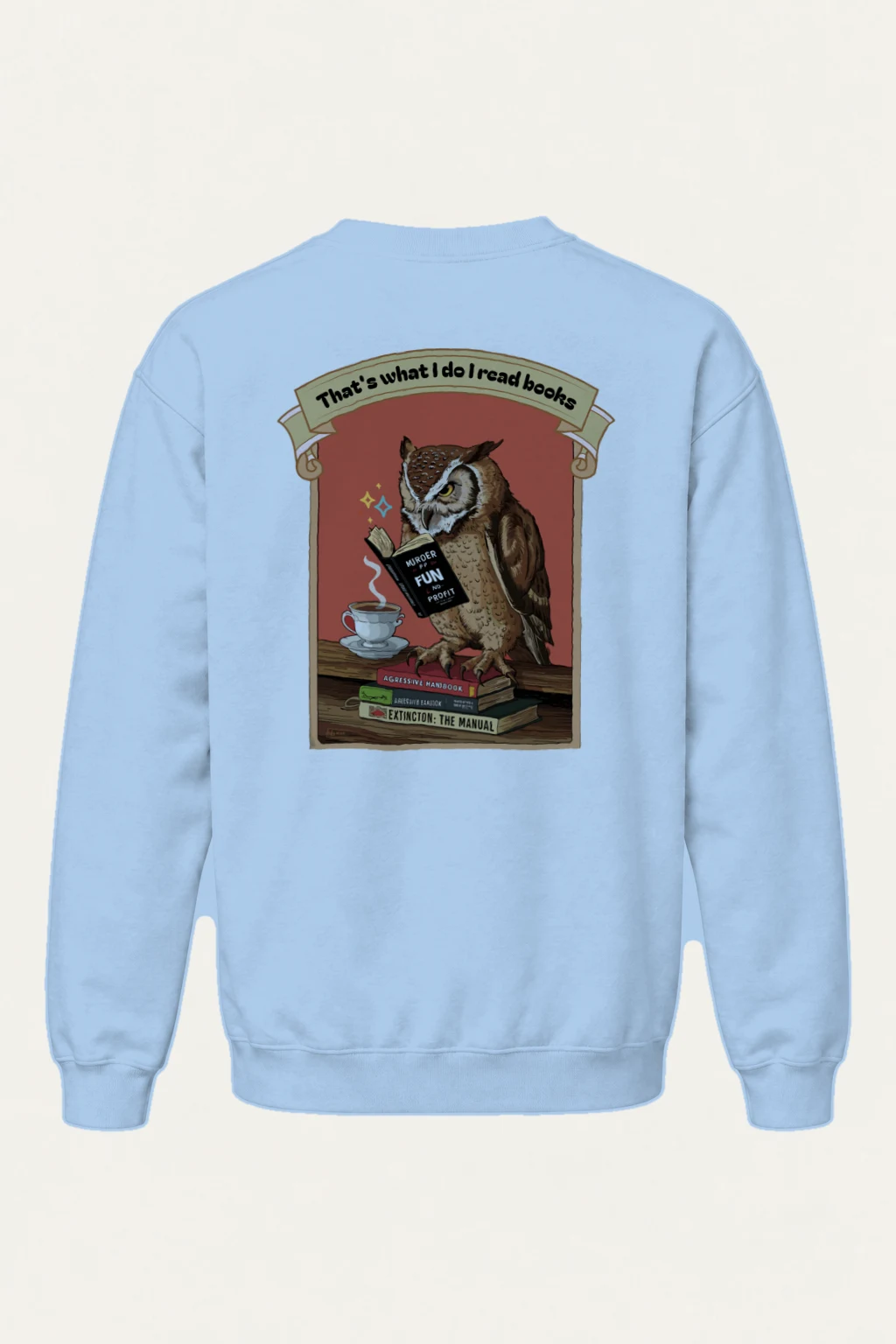 "Murder For Fun & Profit" Heavy Blend Unisex Crewneck Sweatshirt | Gildan 18000