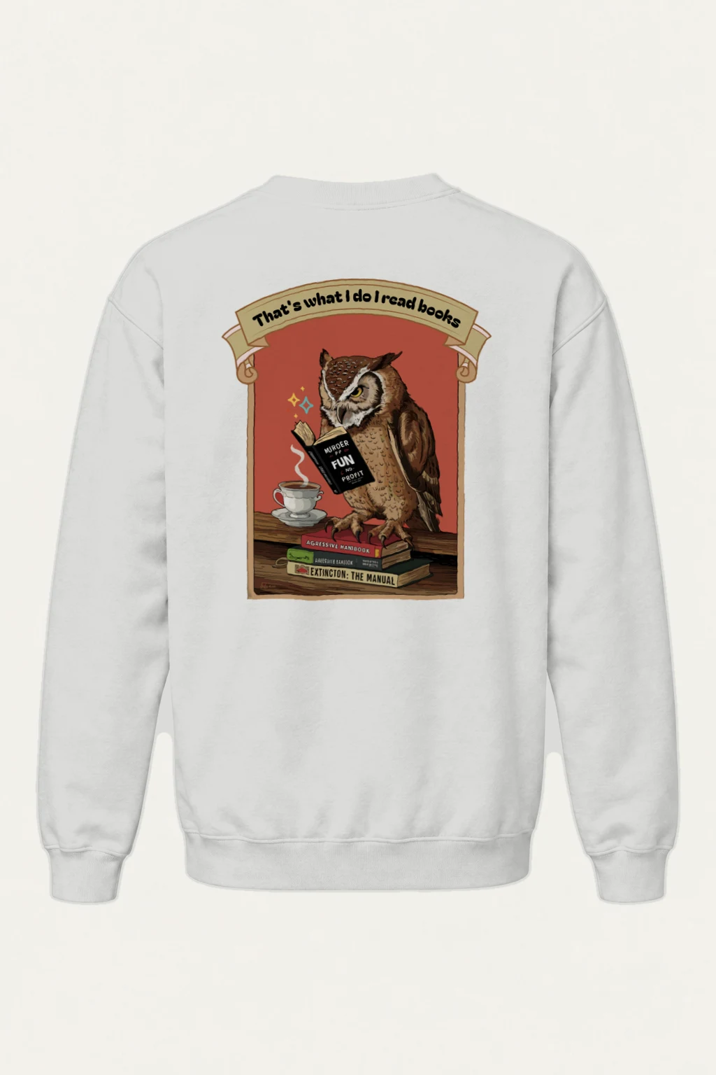 "Murder For Fun & Profit" Heavy Blend Unisex Crewneck Sweatshirt | Gildan 18000