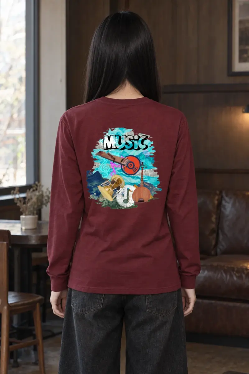 "Music Collage" Unisex Longsleeve T-shirt