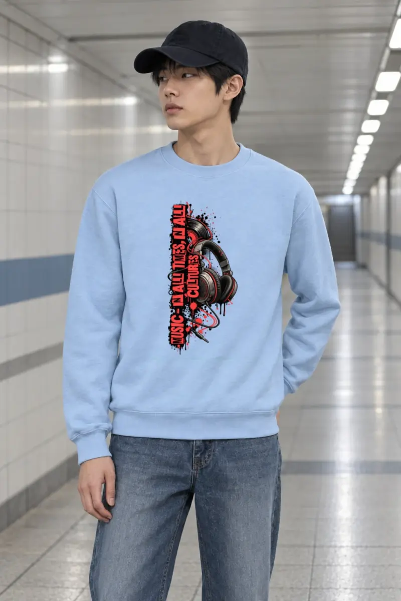 "Music In All Times" Heavy Blend Unisex Crewneck Sweatshirt