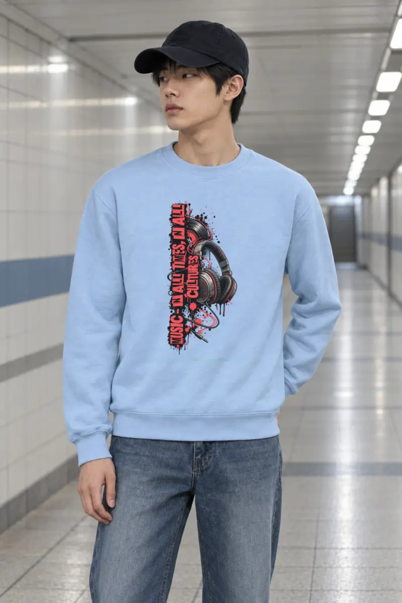 "Music In All Times" Heavy Blend Unisex Crewneck Sweatshirt