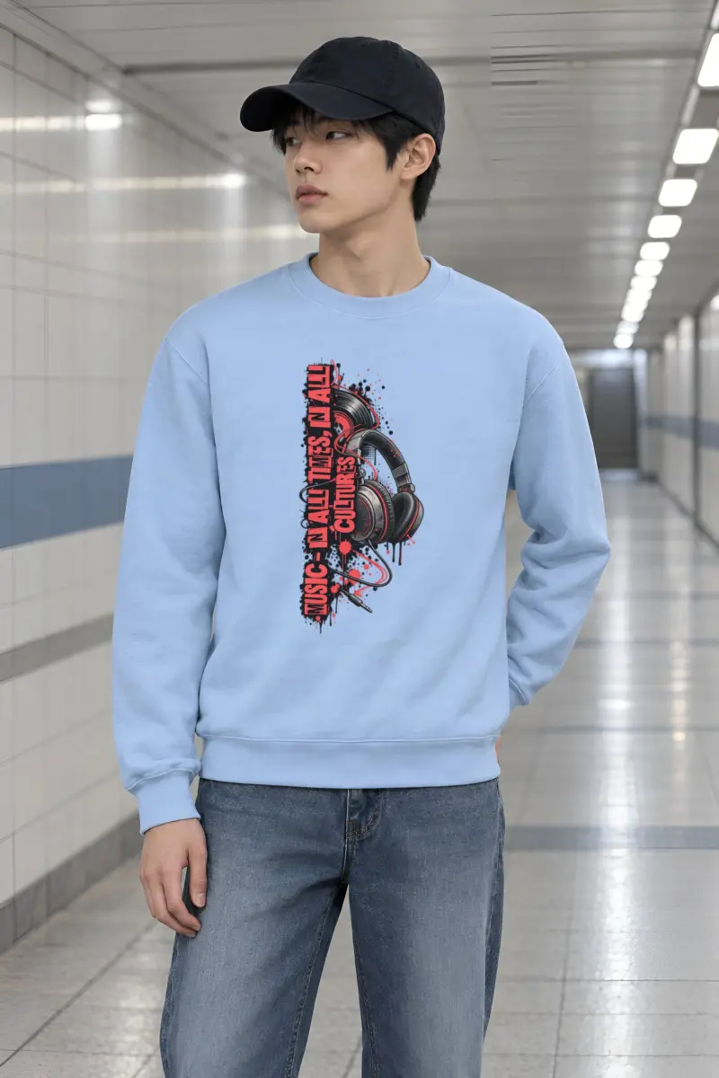 "Music In All Times" Heavy Blend Unisex Crewneck Sweatshirt