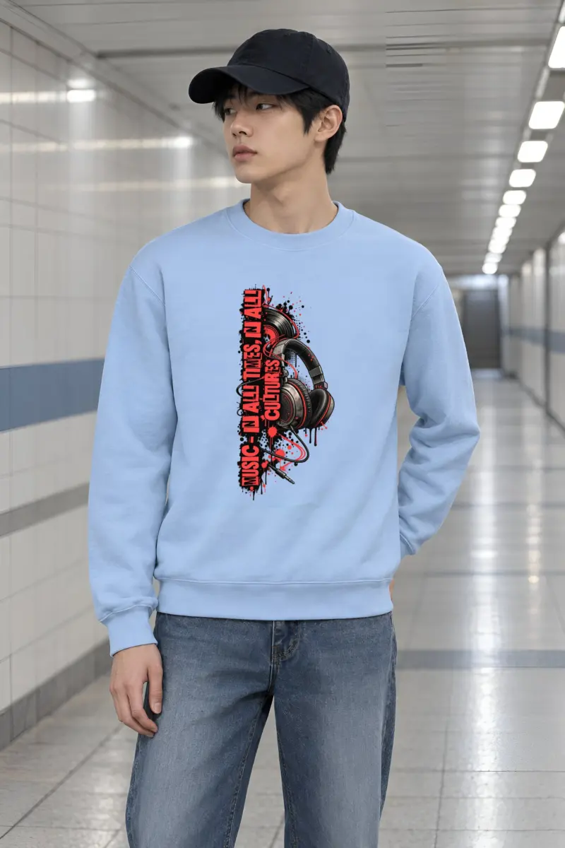 "Music In All Times" Heavy Blend Unisex Crewneck Sweatshirt