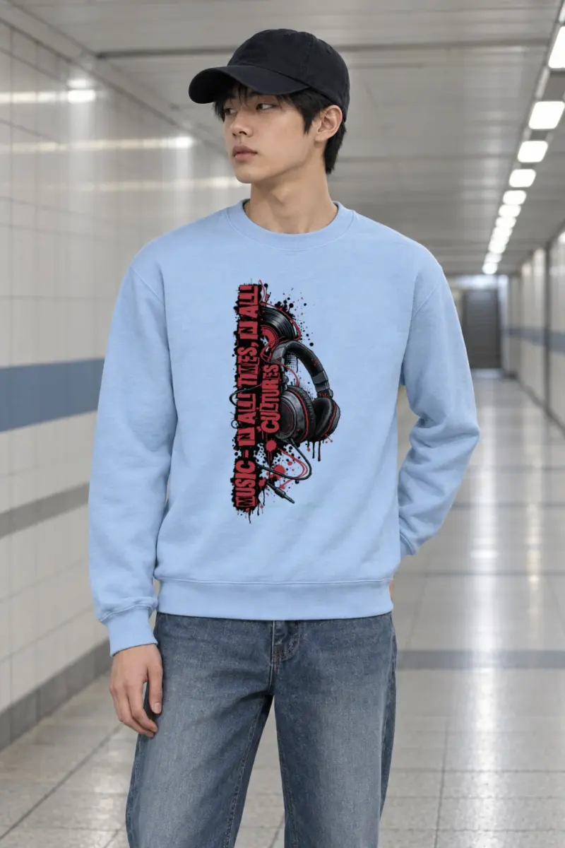 "Music In All Times" Heavy Blend Unisex Crewneck Sweatshirt