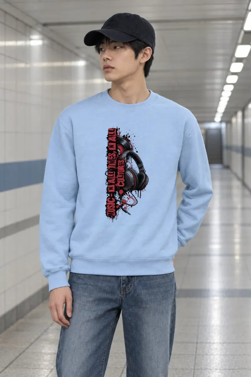 "Music In All Times" Heavy Blend Unisex Crewneck Sweatshirt