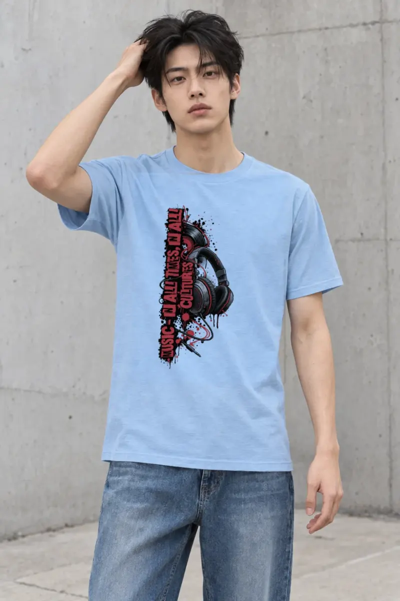 "Music In All Times" Heavyweight Unisex Crewneck T-shirt