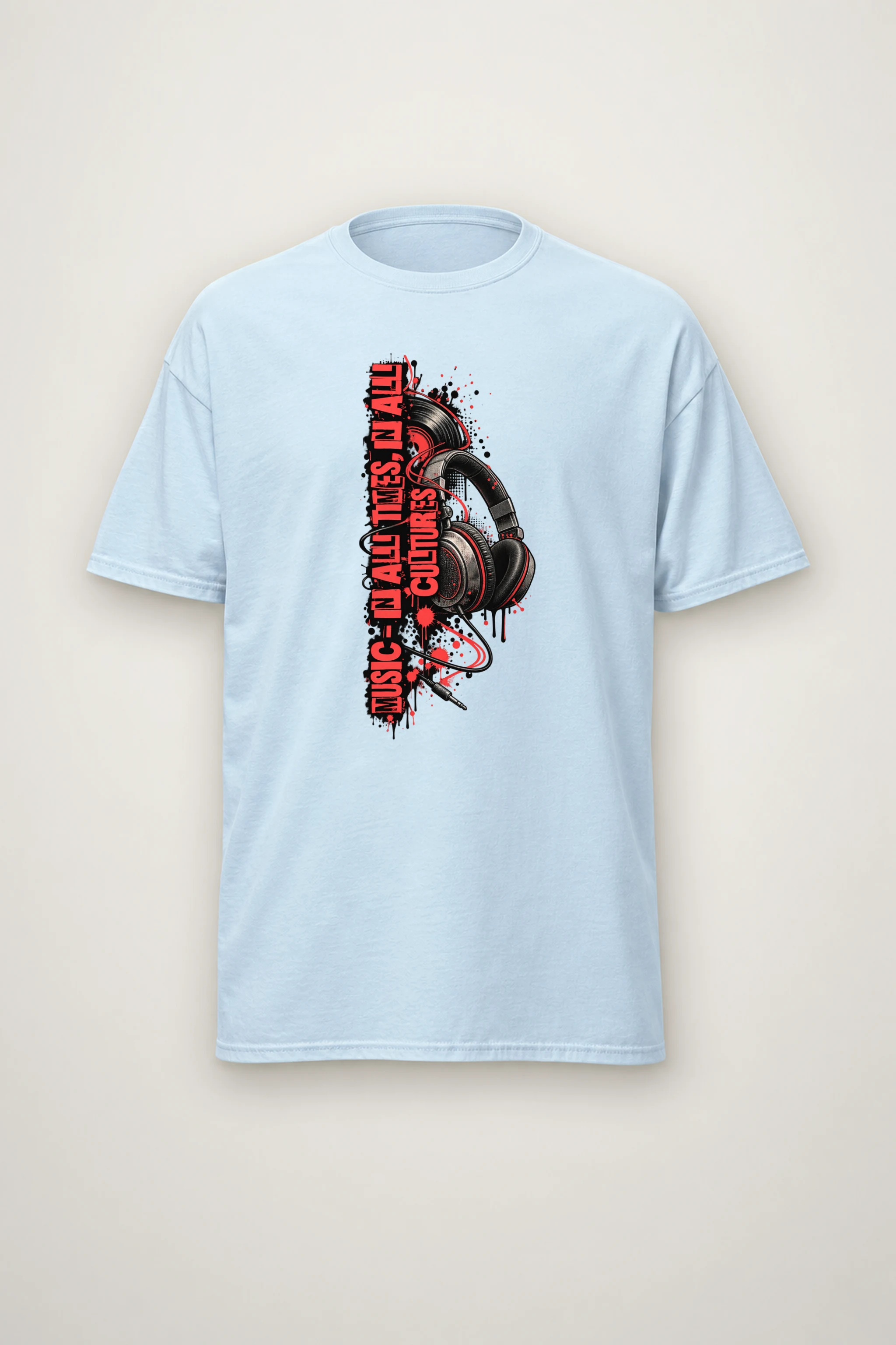 "Music In All Times" Heavyweight Unisex Crewneck T-shirt