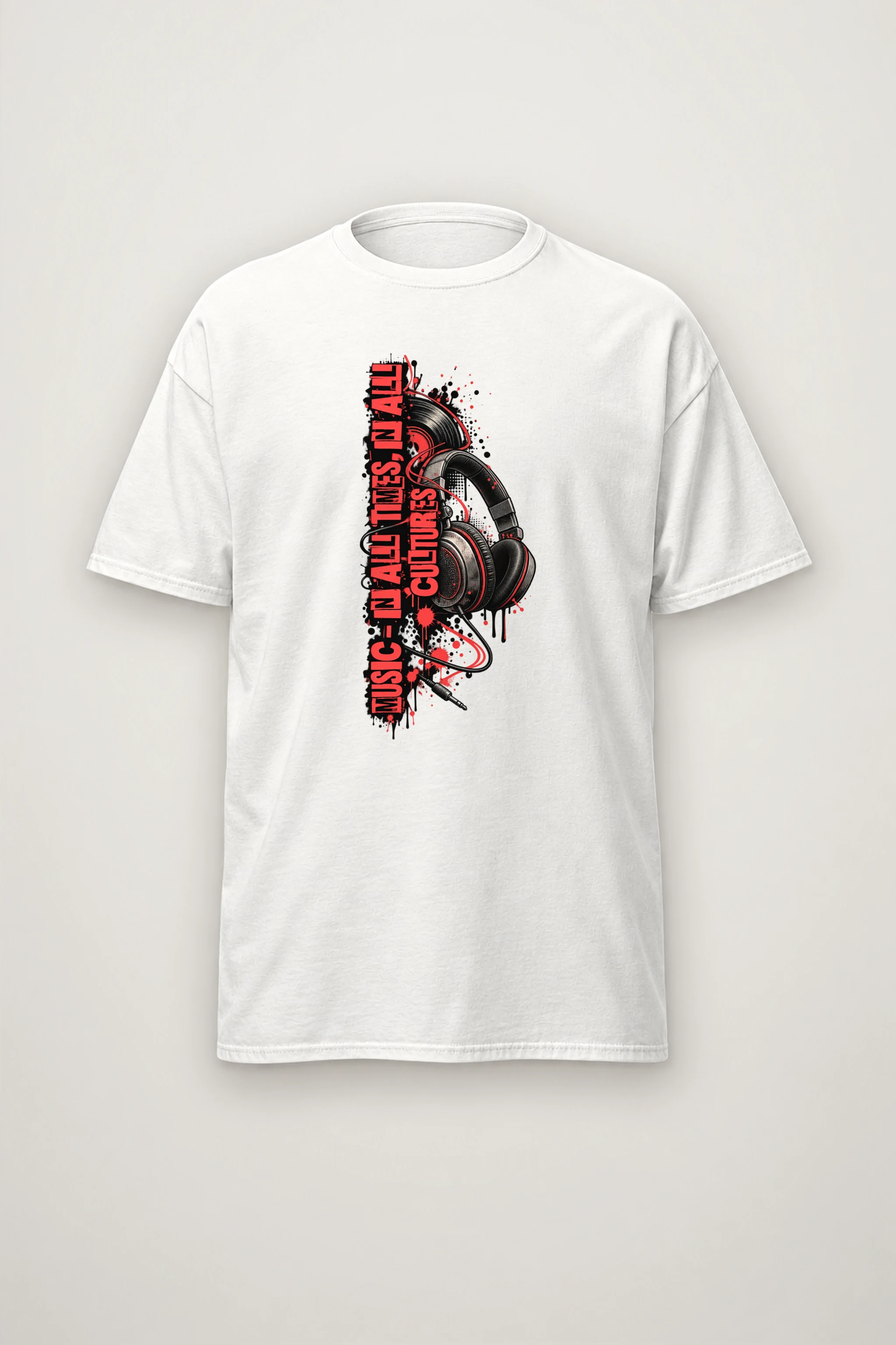 "Music In All Times" Heavyweight Unisex Crewneck T-shirt