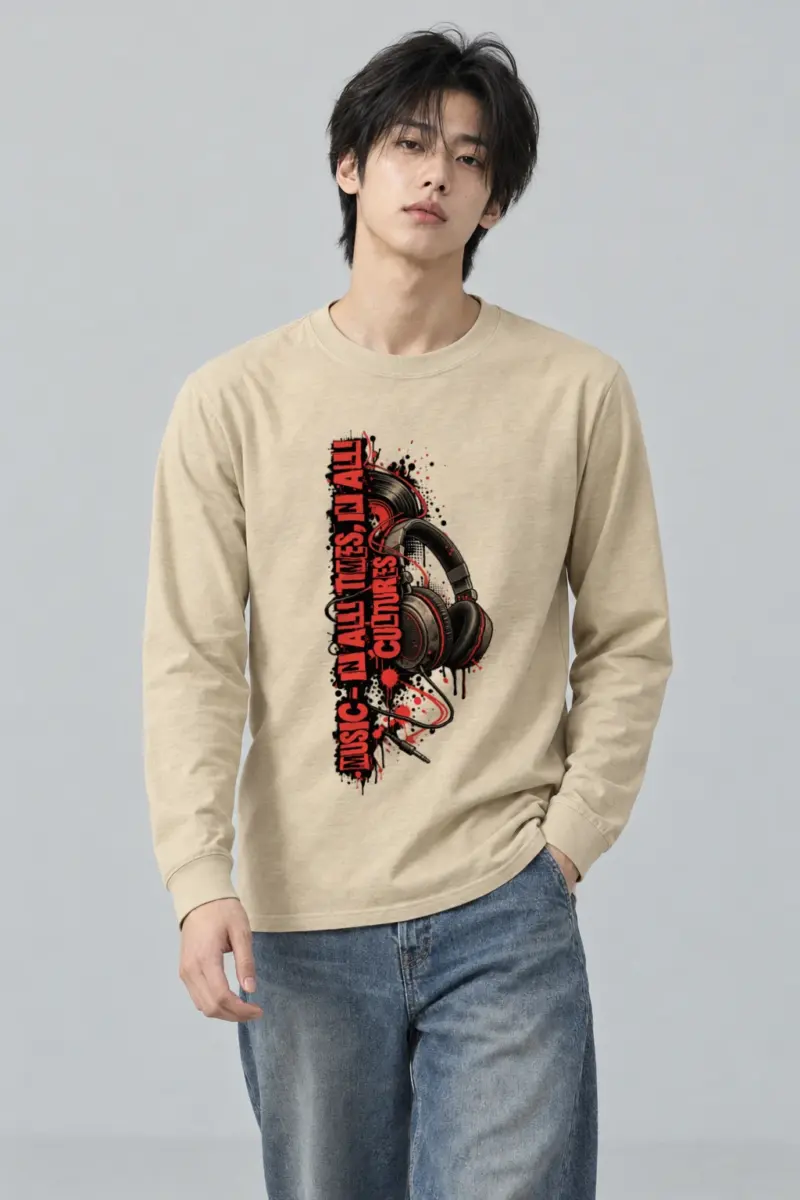 "Music In All Times" Unisex Longsleeve T-shirt | Gildan 2400