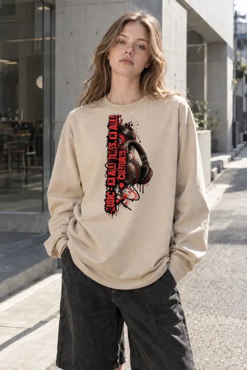 "Music In All Times" Unisex Longsleeve T-shirt | Gildan 2400