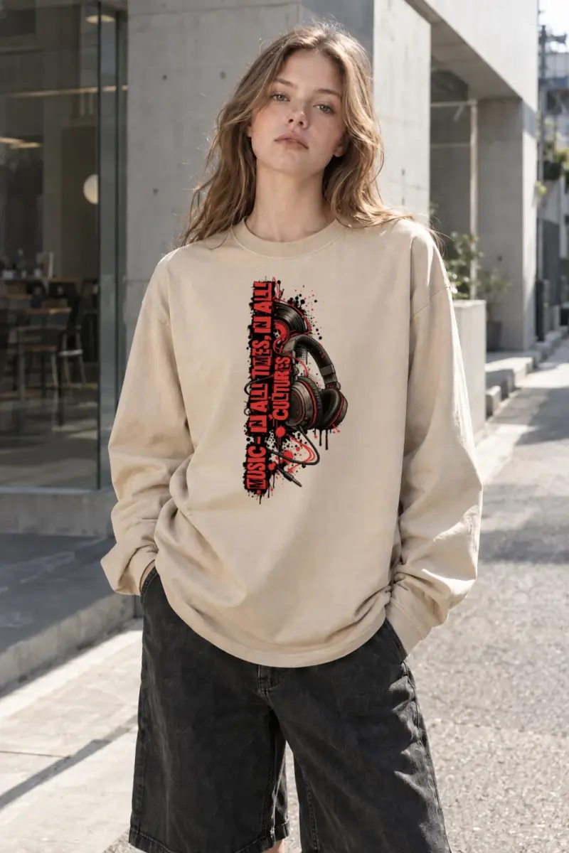 "Music In All Times" Unisex Longsleeve T-shirt | Gildan 2400