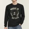 "Music Is My Life" Unisex Longsleeve T-shirt