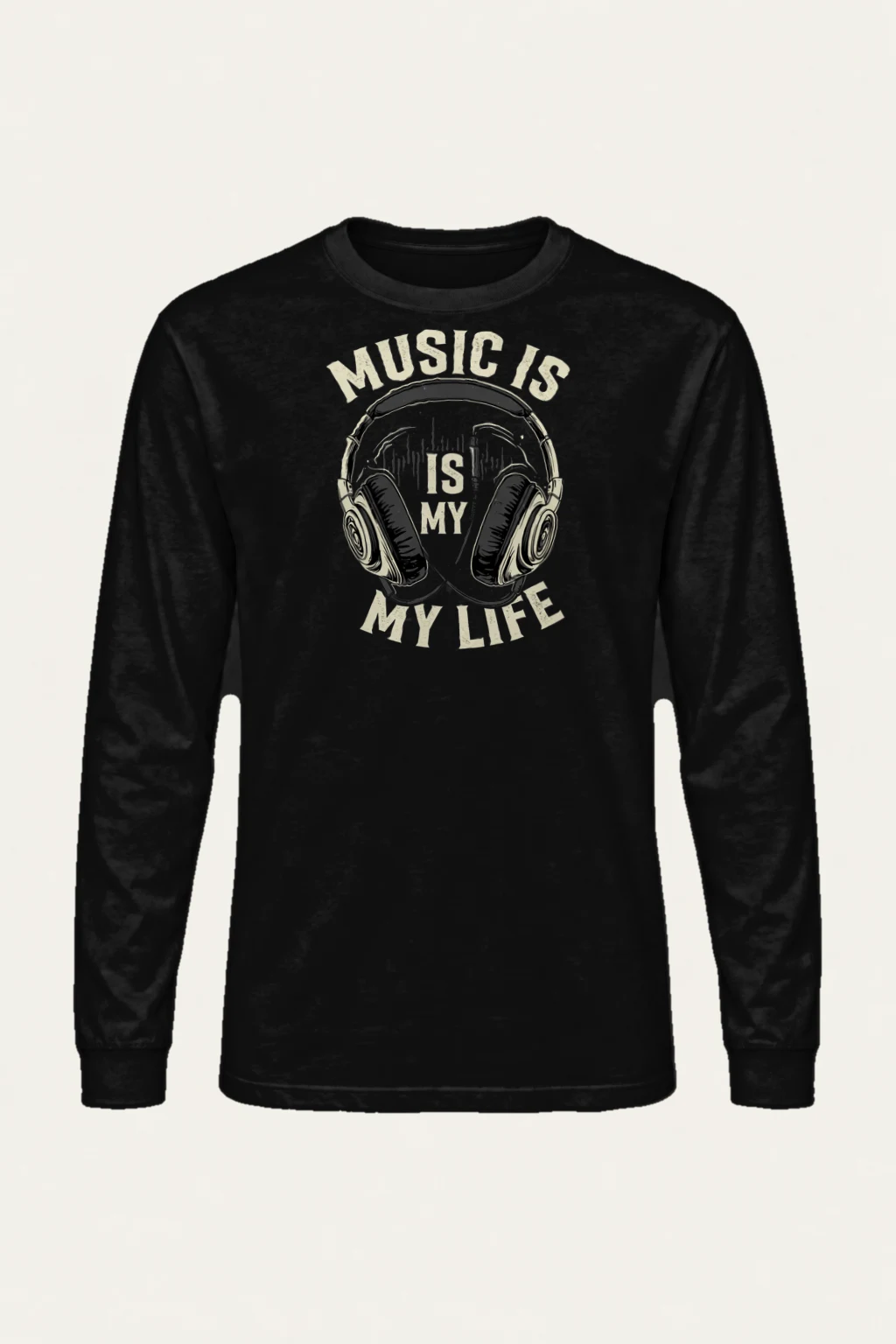 "Music Is My Life" Unisex Longsleeve T-shirt | Gildan 2400