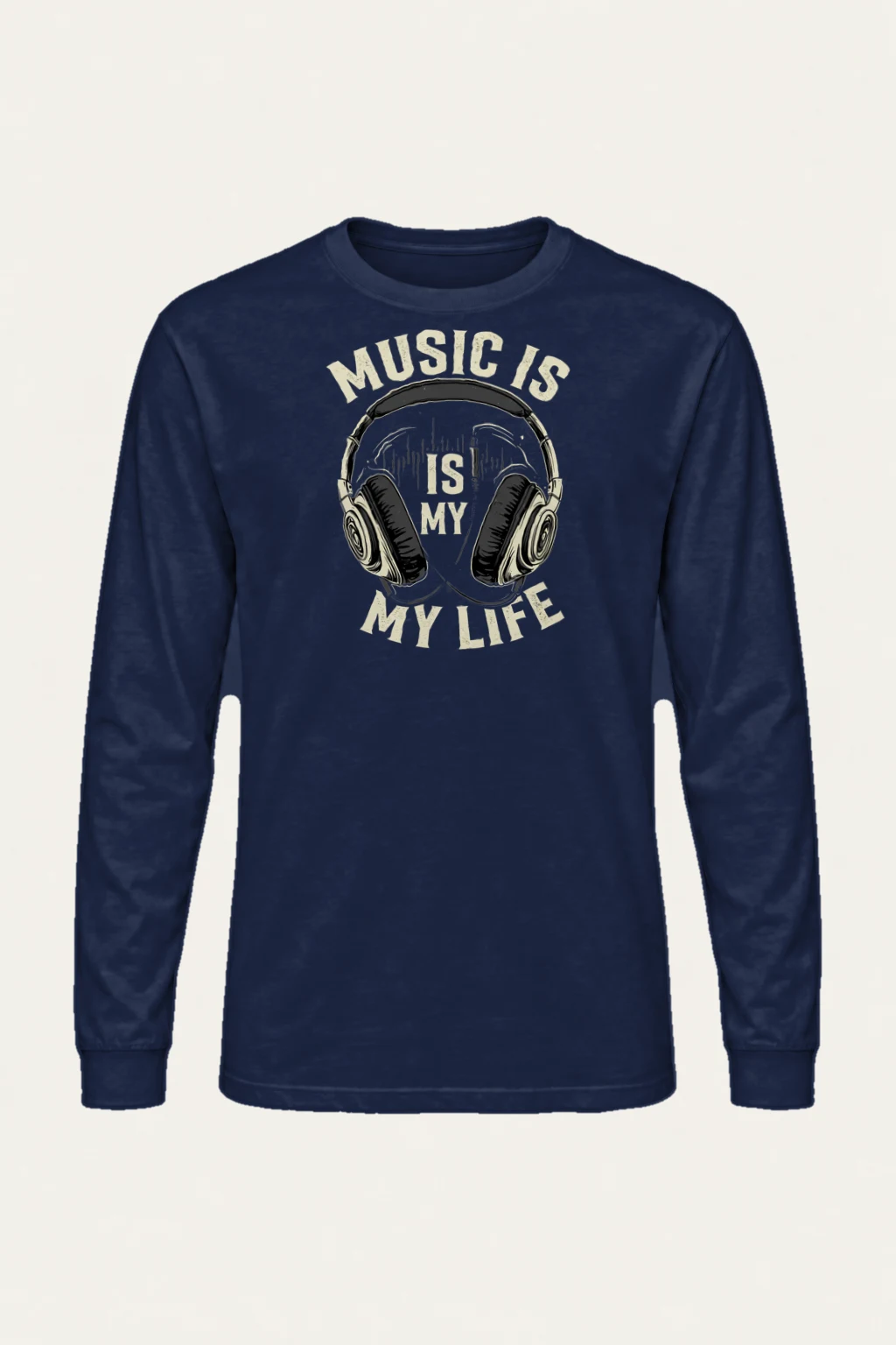 "Music Is My Life" Unisex Longsleeve T-shirt | Gildan 2400