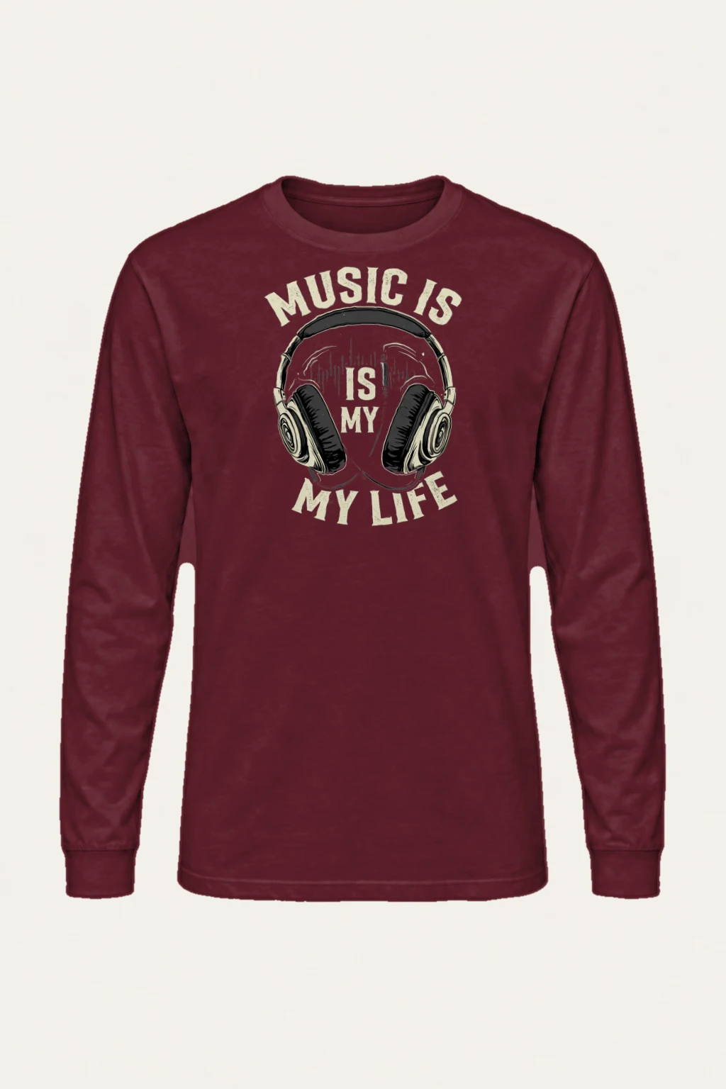 "Music Is My Life" Unisex Longsleeve T-shirt | Gildan 2400
