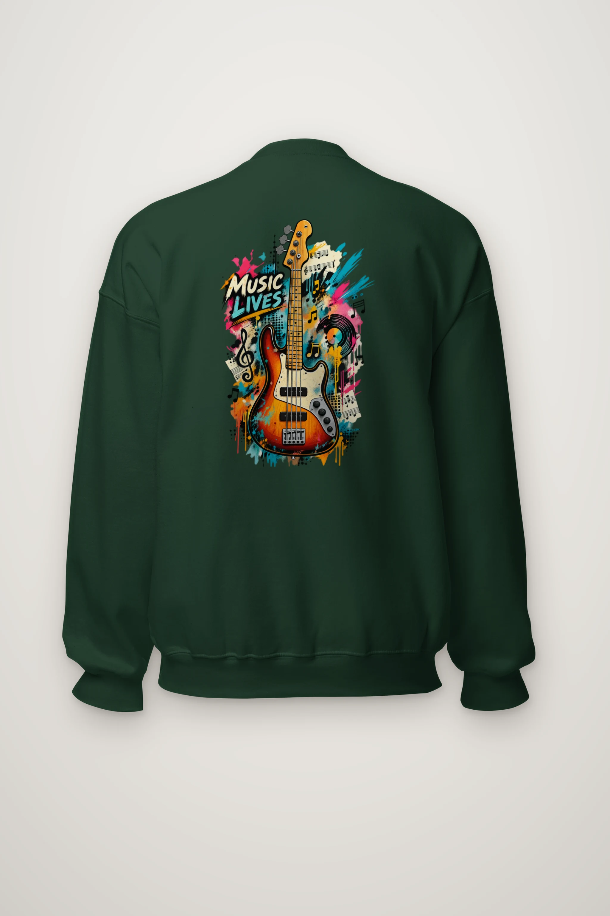 "Music Lives" Heavy Blend Unisex Crewneck Sweatshirt