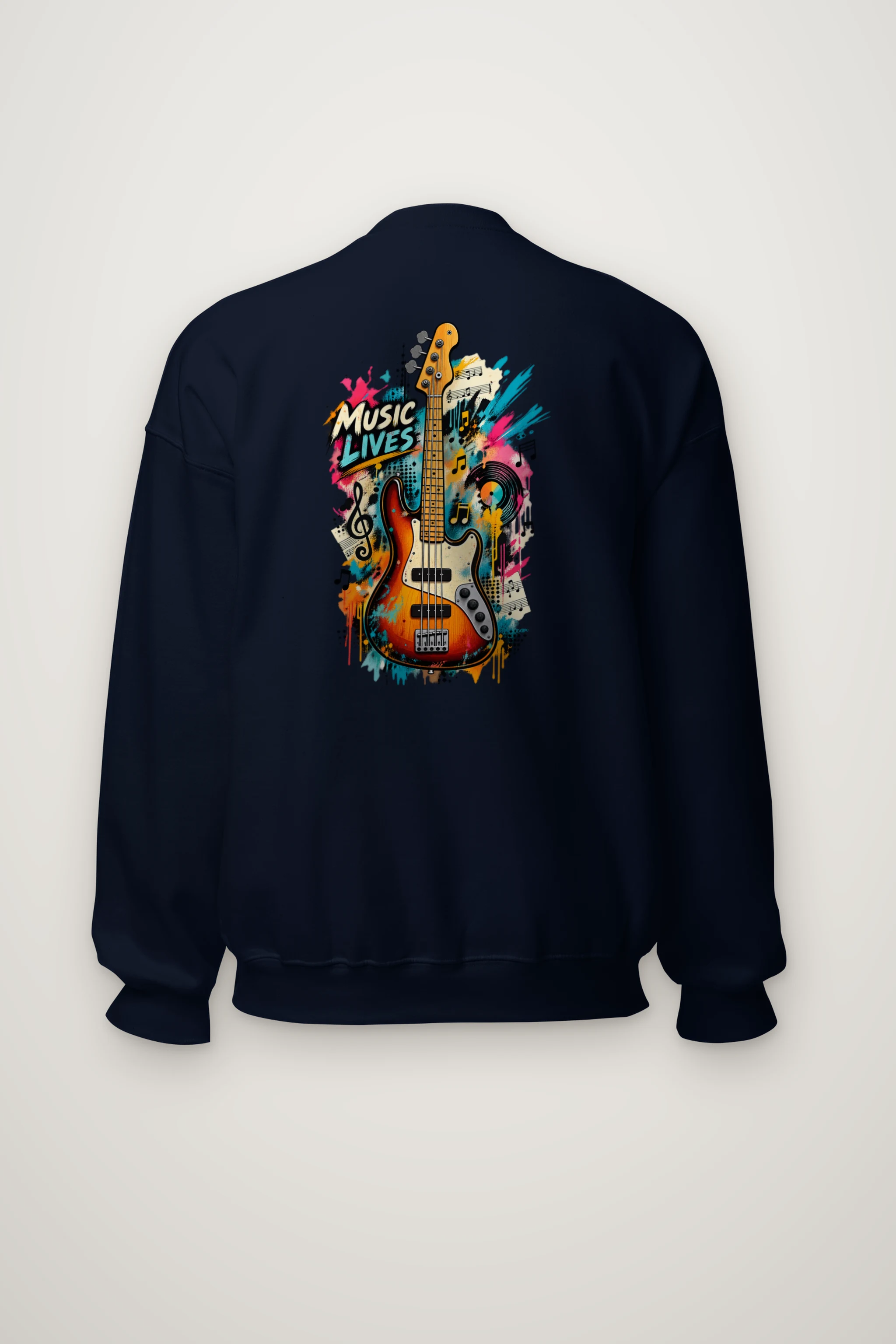 "Music Lives" Heavy Blend Unisex Crewneck Sweatshirt