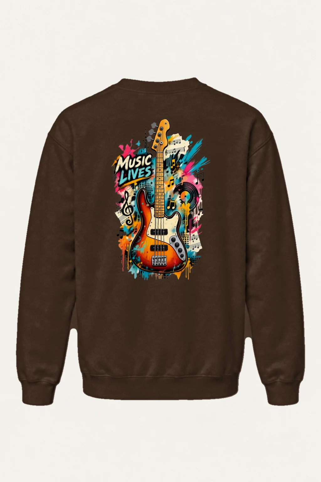 "Music Lives" Heavy Blend Unisex Crewneck Sweatshirt | Gildan 18000