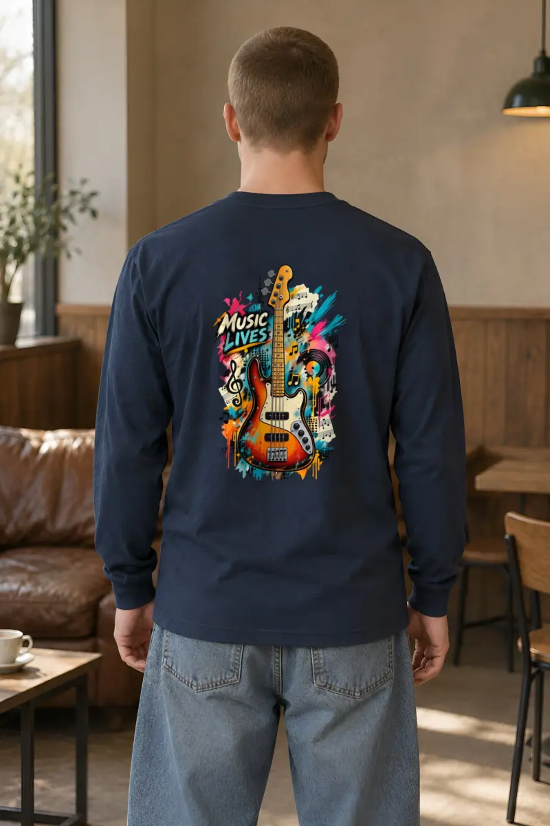 "Music Lives" Unisex Longsleeve T-shirt