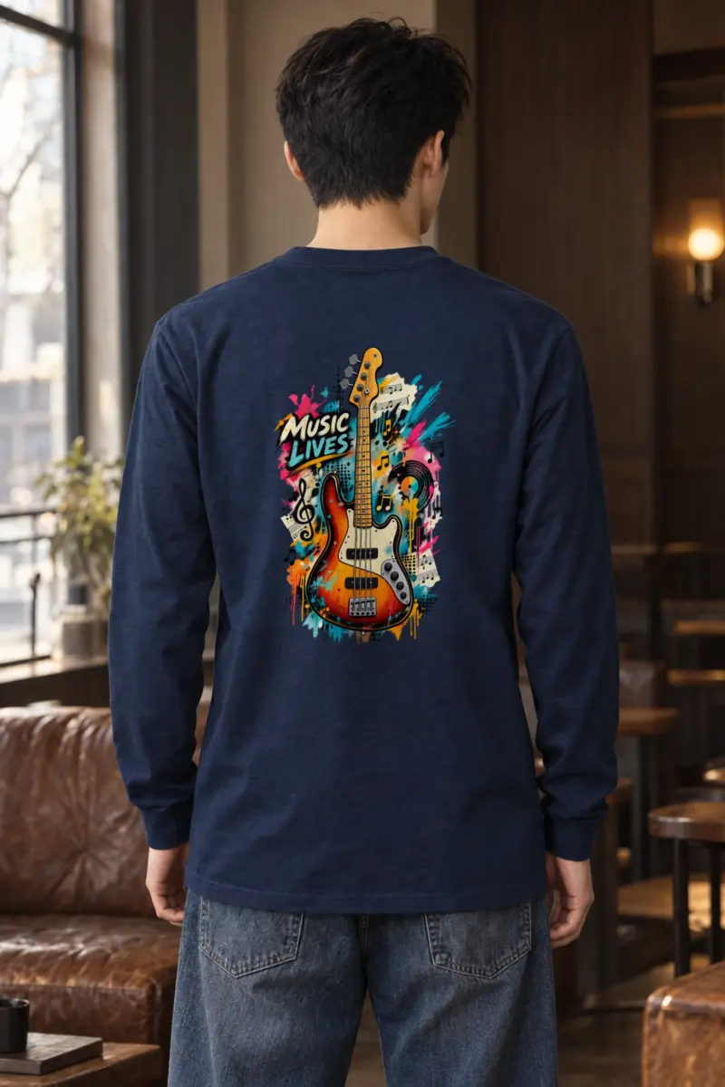 "Music Lives" Unisex Longsleeve T-shirt