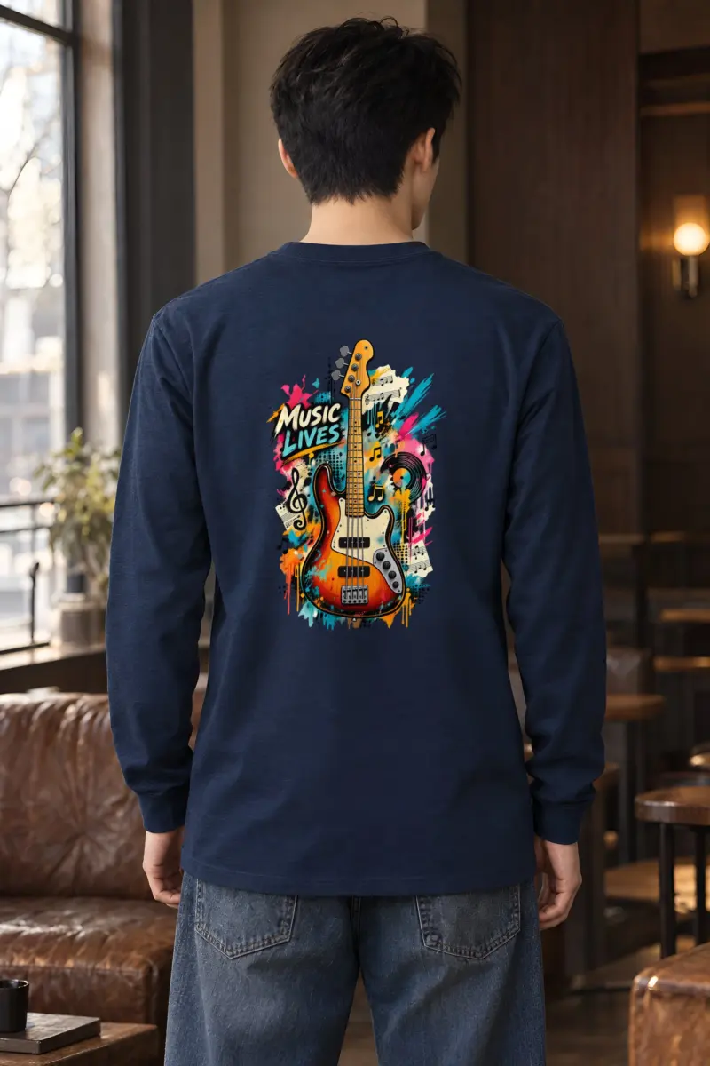 "Music Lives" Unisex Longsleeve T-shirt