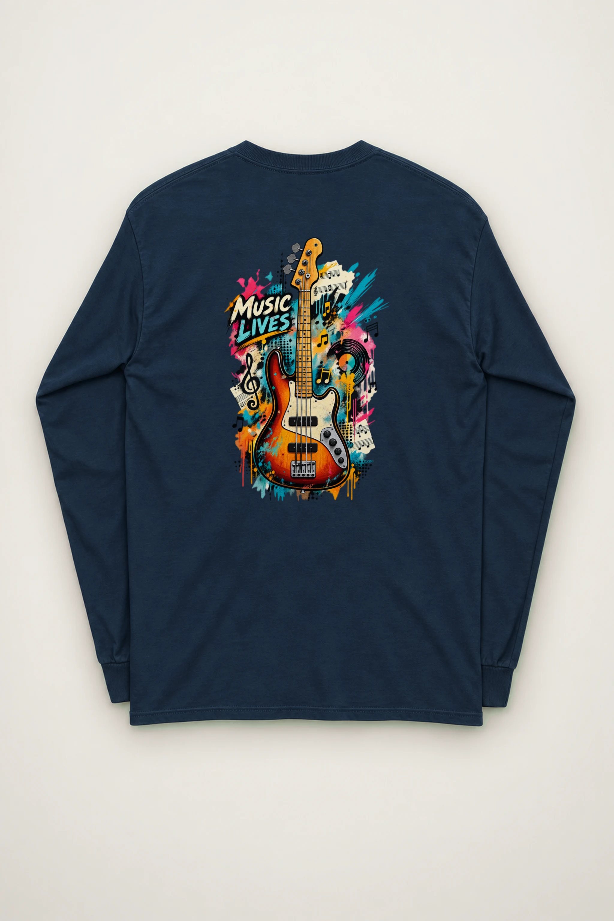 "Music Lives" Unisex Longsleeve T-shirt