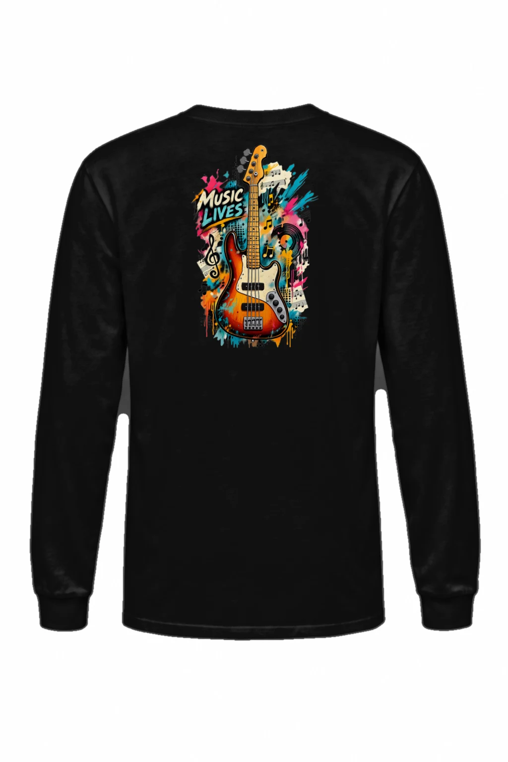 "Music Lives" Unisex Longsleeve T-shirt | Gildan 2400