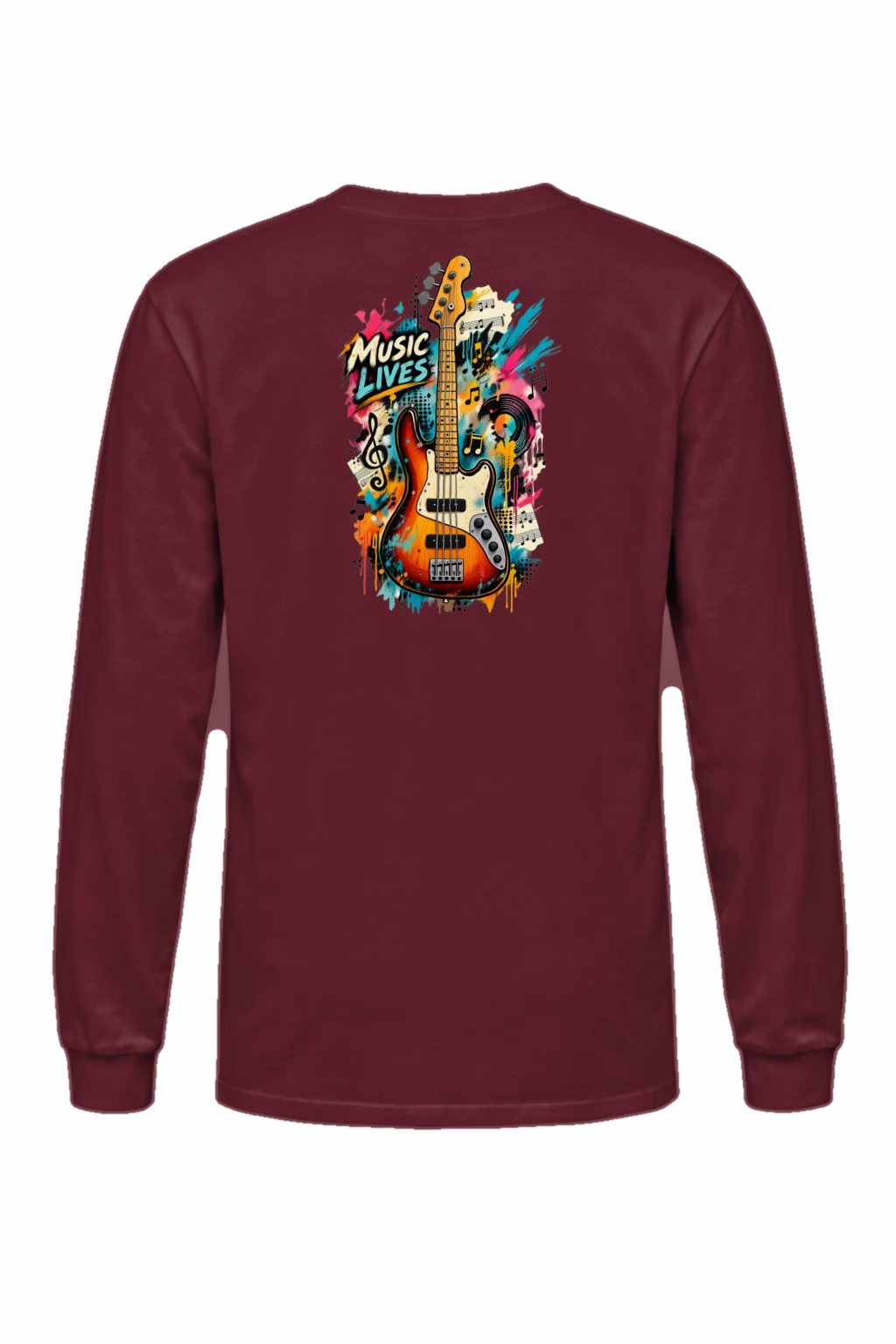 "Music Lives" Unisex Longsleeve T-shirt | Gildan 2400