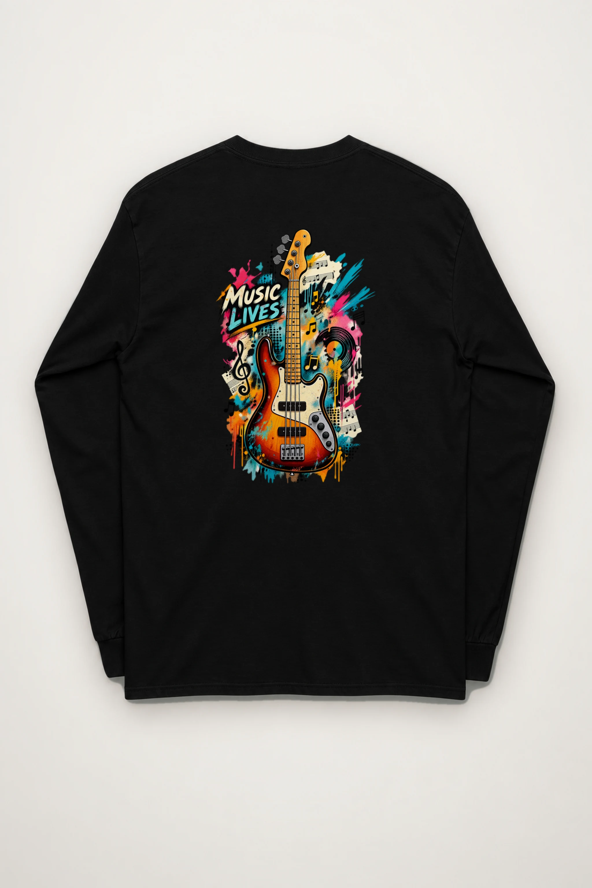 "Music Lives" Unisex Longsleeve T-shirt