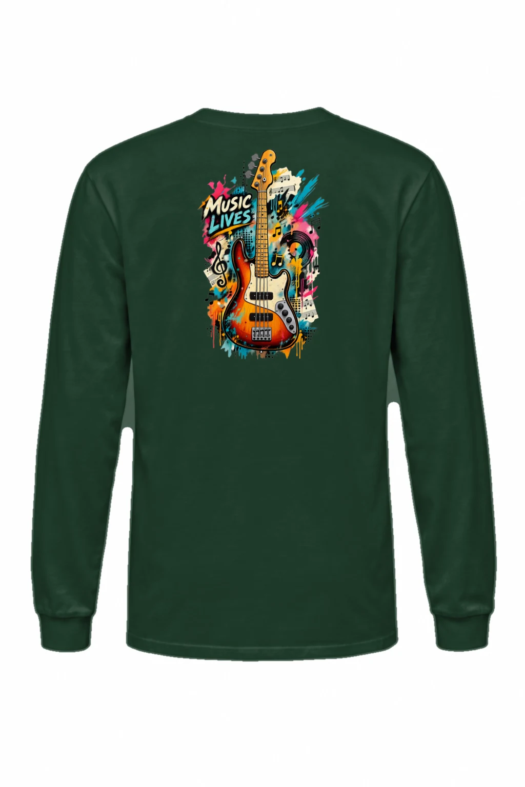"Music Lives" Unisex Longsleeve T-shirt | Gildan 2400
