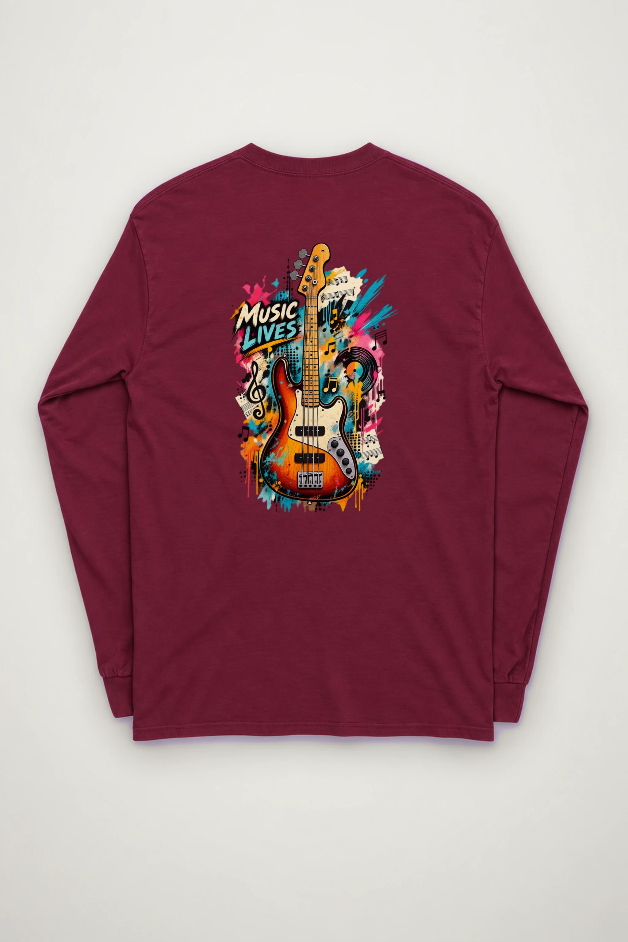 "Music Lives" Unisex Longsleeve T-shirt