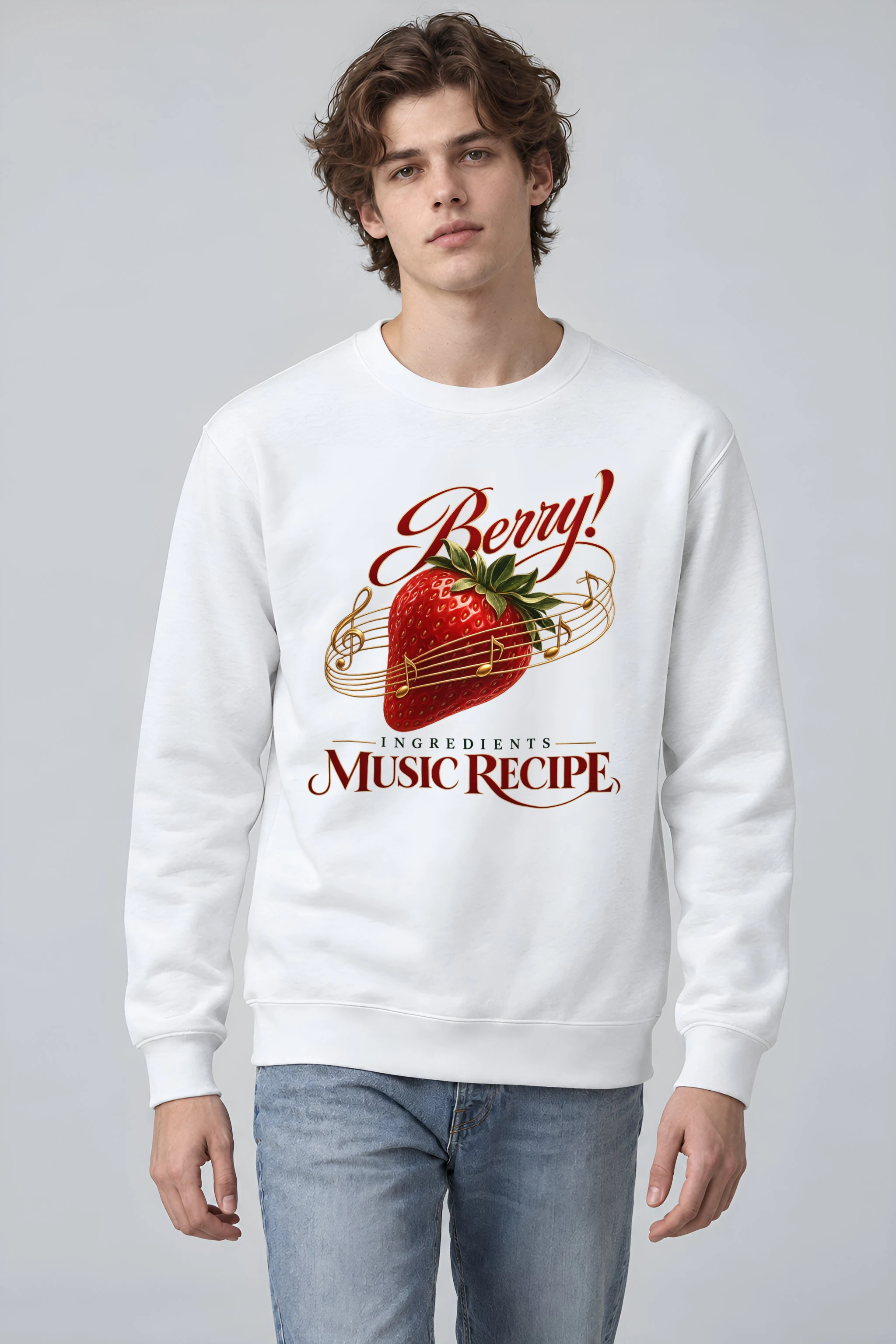 "Music Recipe" Heavy Blend Unisex Crewneck Sweatshirt