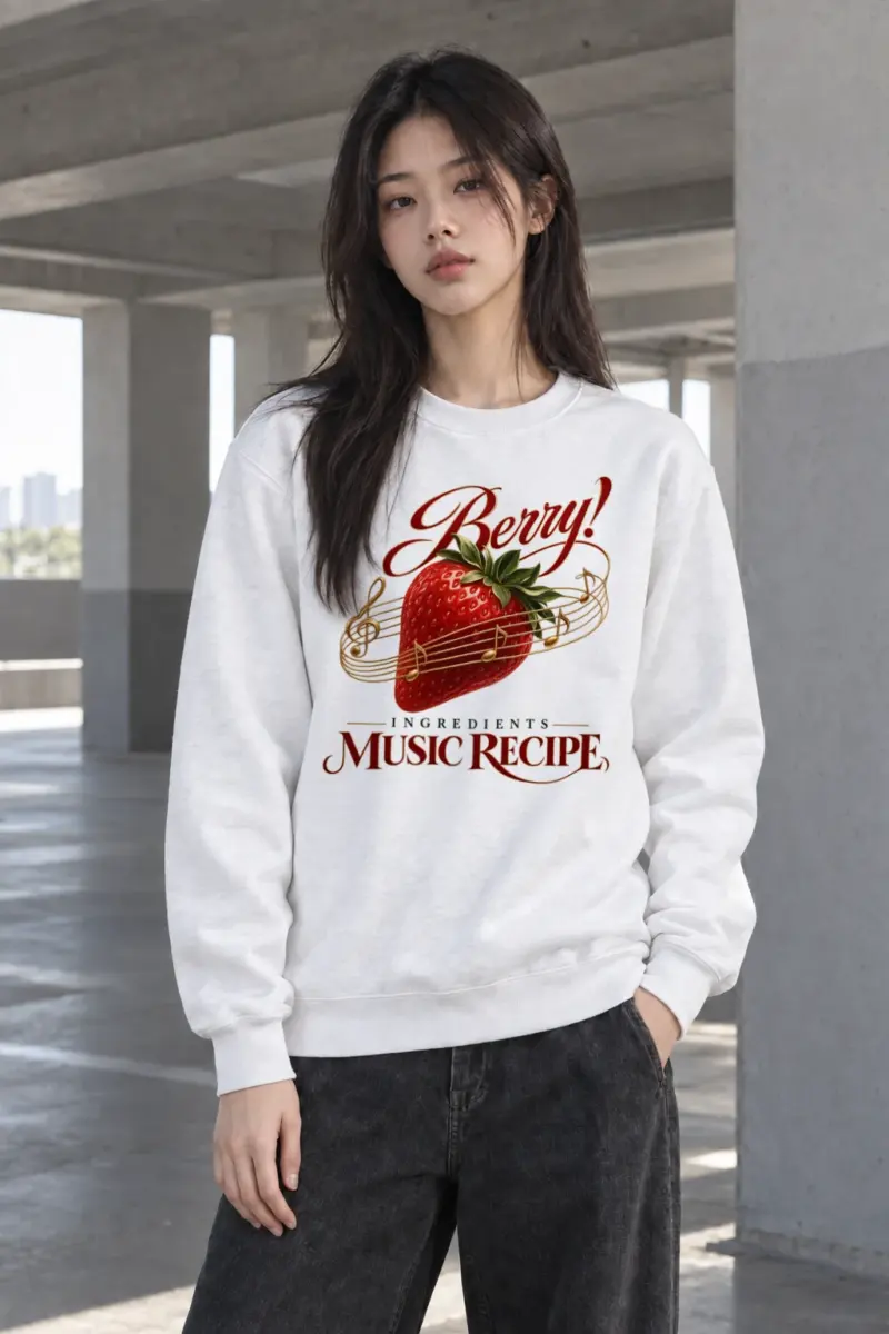 "Music Recipe" Heavy Blend Unisex Crewneck Sweatshirt | Gildan 18000
