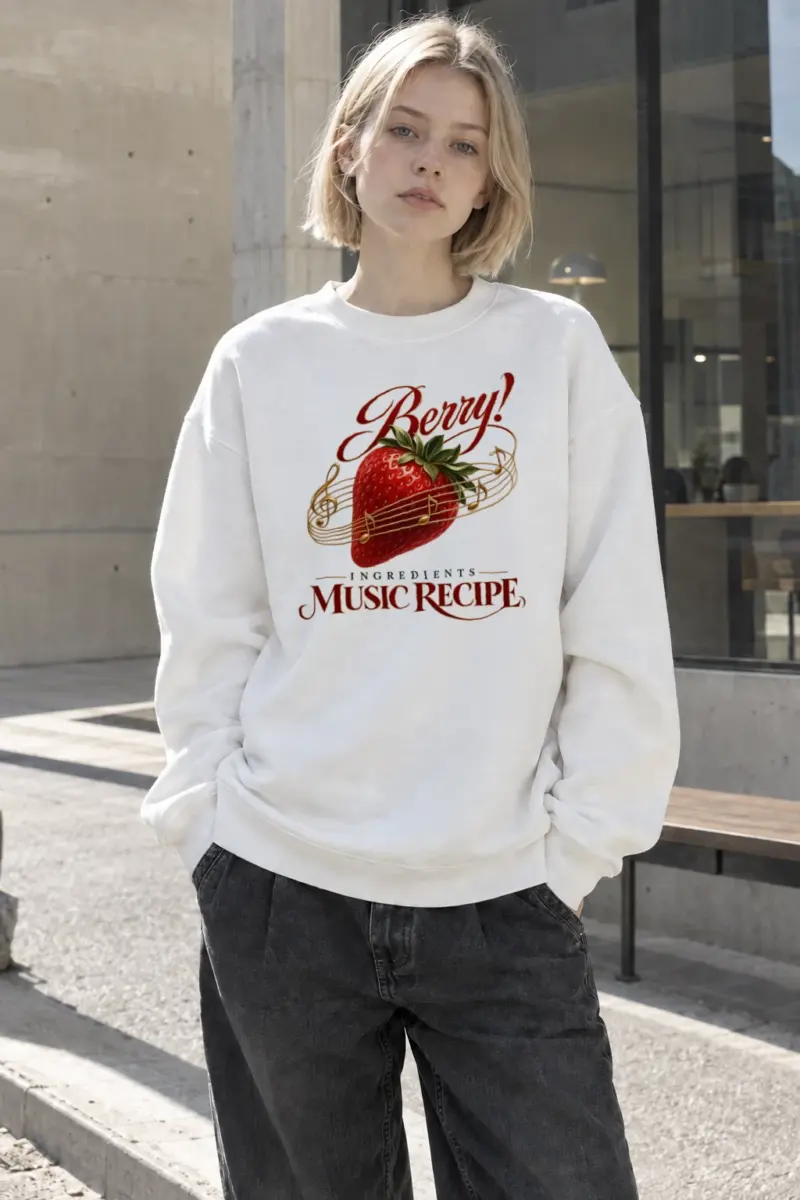 "Music Recipe" Heavy Blend Unisex Crewneck Sweatshirt | Gildan 18000
