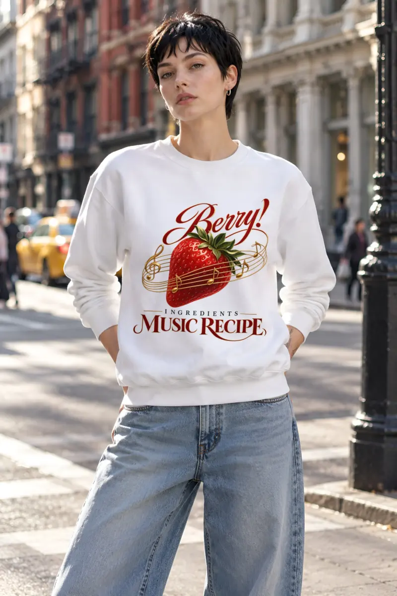 "Music Recipe" Heavy Blend Unisex Crewneck Sweatshirt