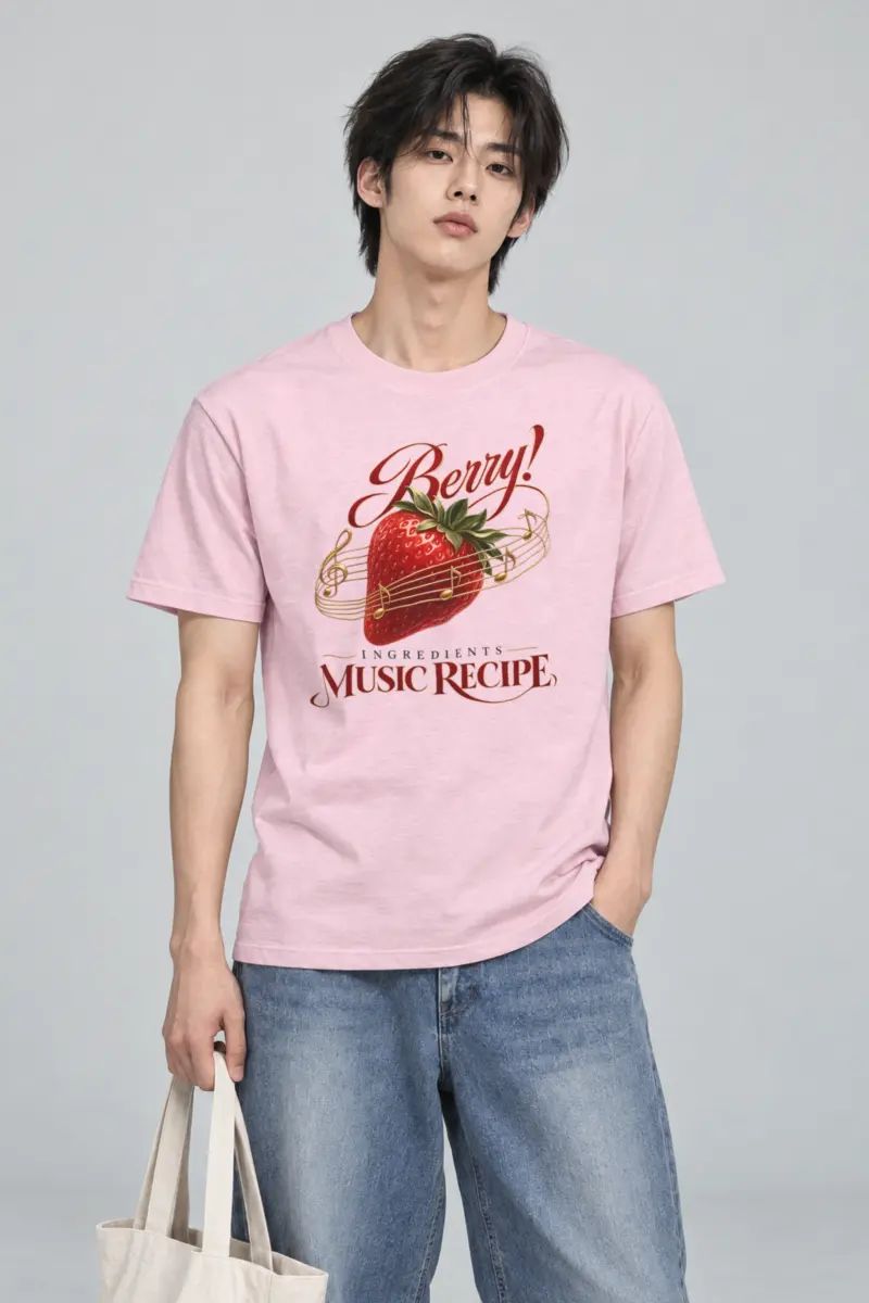 "Music Recipe" Heavyweight Unisex Crewneck T-shirt