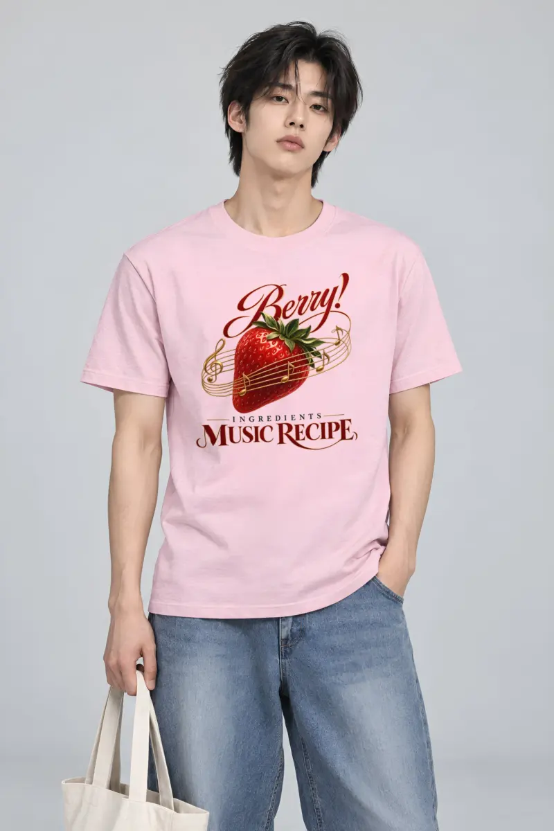 "Music Recipe" Heavyweight Unisex Crewneck T-shirt