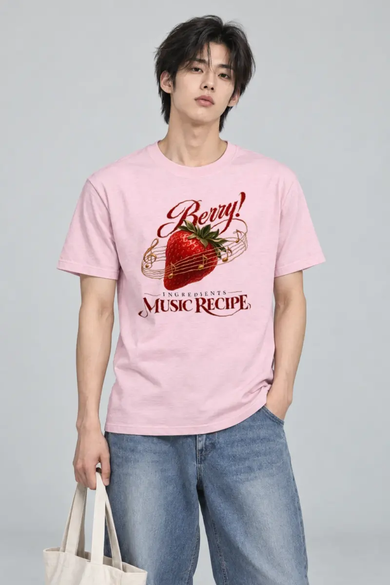 "Music Recipe" Heavyweight Unisex Crewneck T-shirt