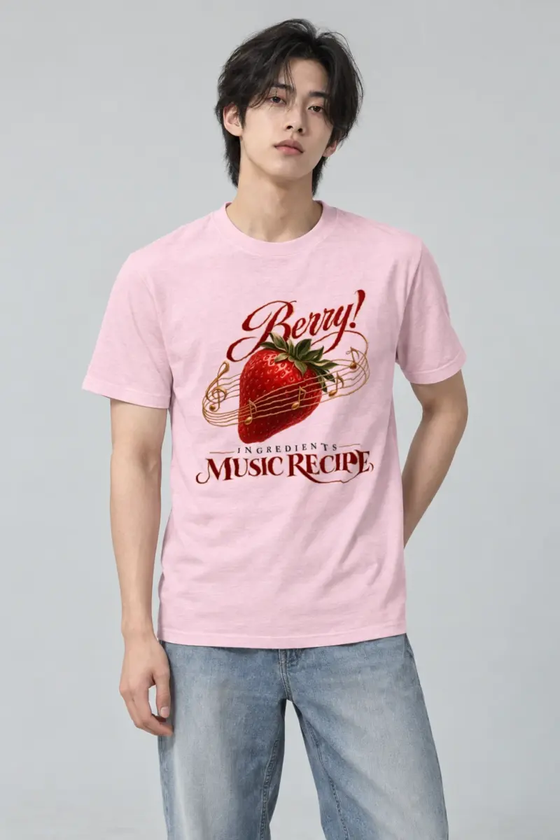 "Music Recipe" Heavyweight Unisex Crewneck T-shirt