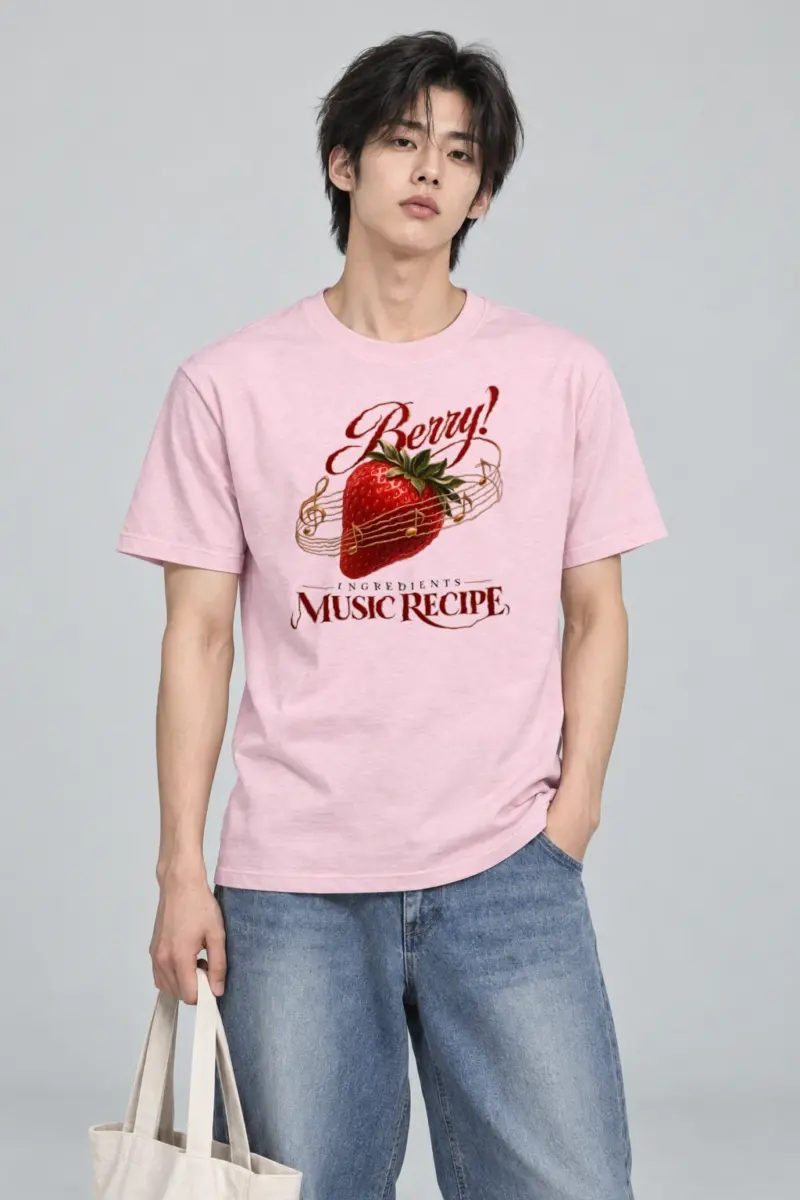 "Music Recipe" Heavyweight Unisex Crewneck T-shirt