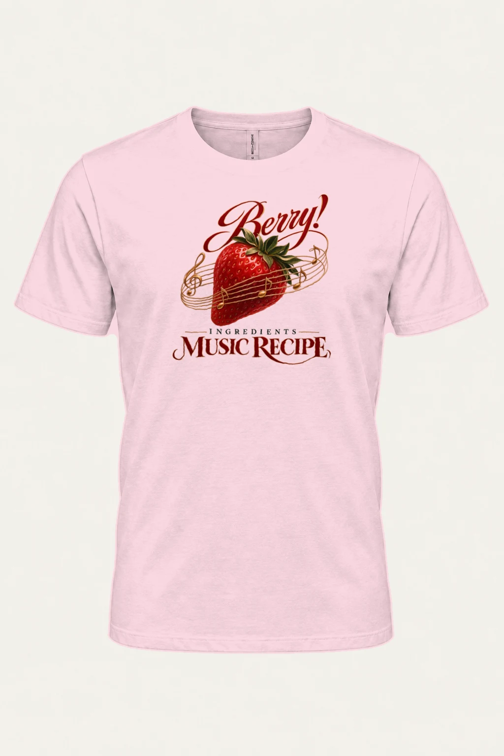 "Music Recipe" Heavyweight Unisex Crewneck T-shirt | Gildan 5000