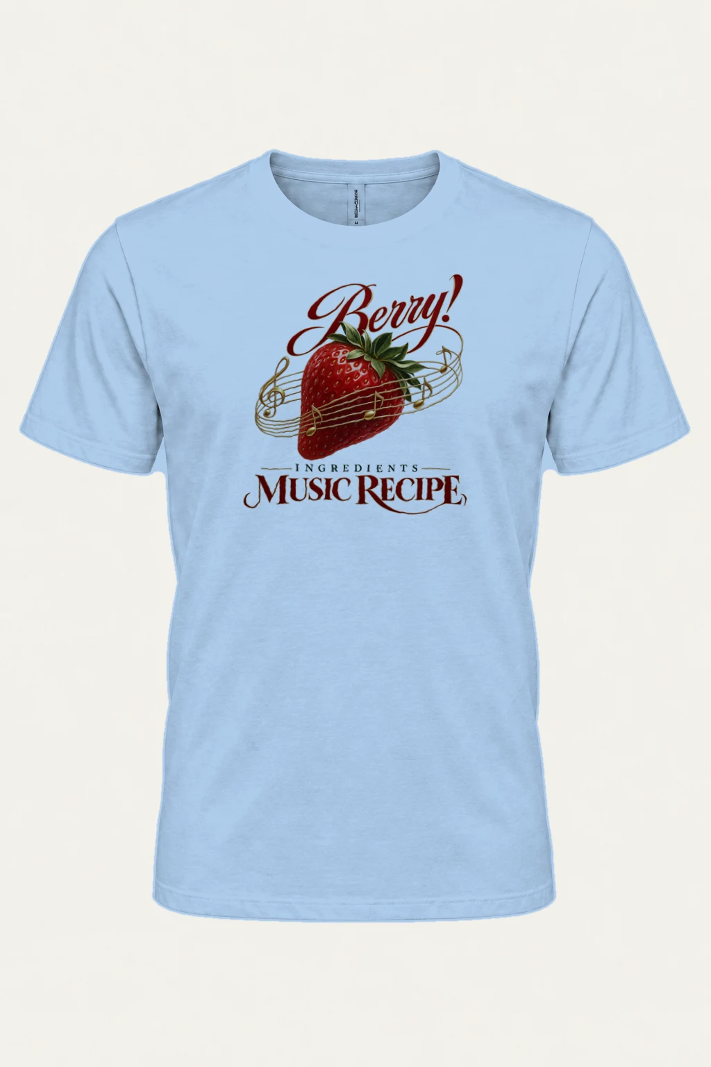 "Music Recipe" Heavyweight Unisex Crewneck T-shirt | Gildan 5000