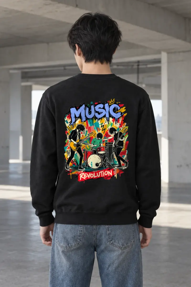 "Music Revolution" Heavy Blend Unisex Crewneck Sweatshirt