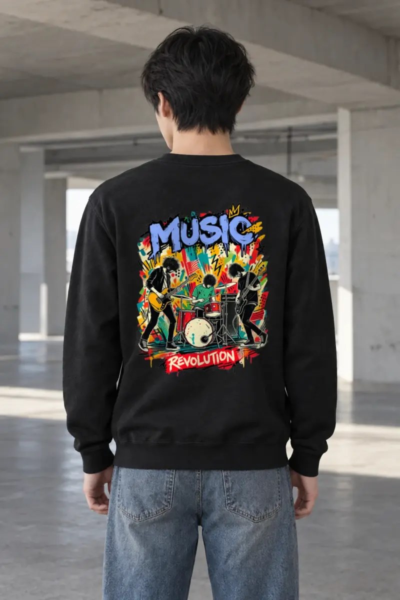 "Music Revolution" Heavy Blend Unisex Crewneck Sweatshirt