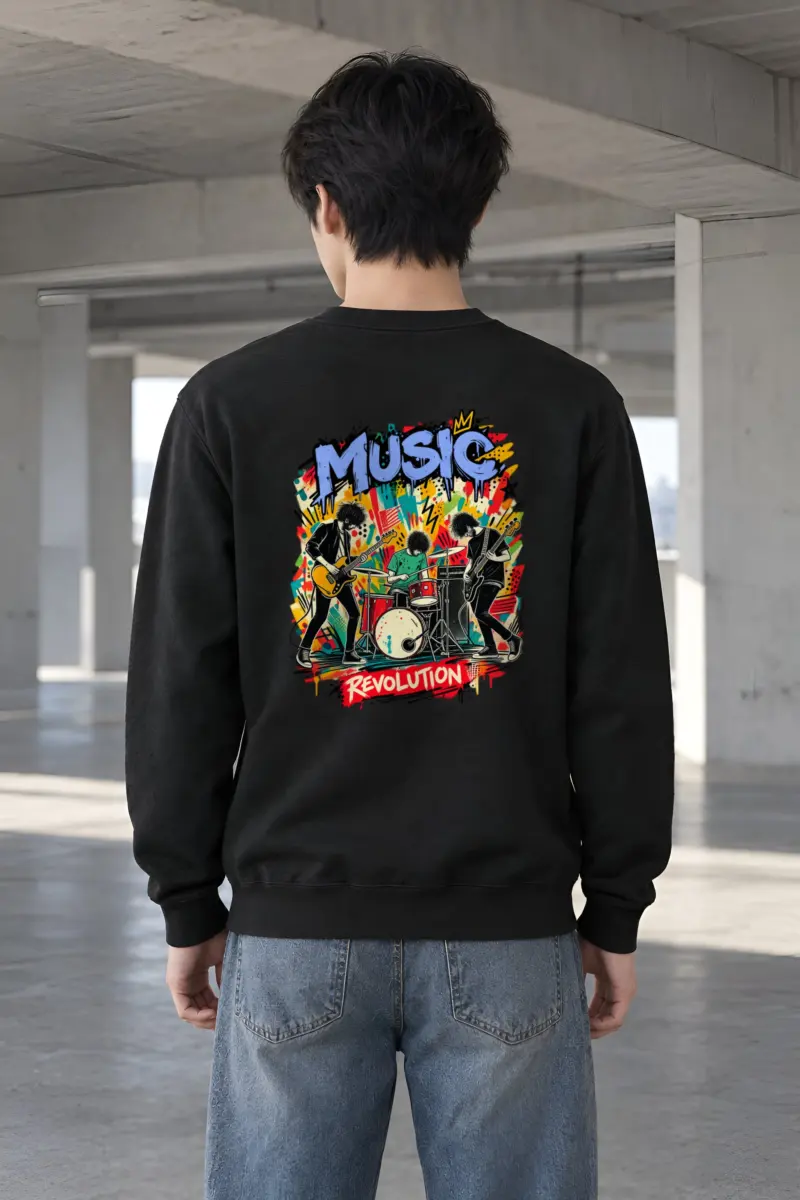 "Music Revolution" Heavy Blend Unisex Crewneck Sweatshirt