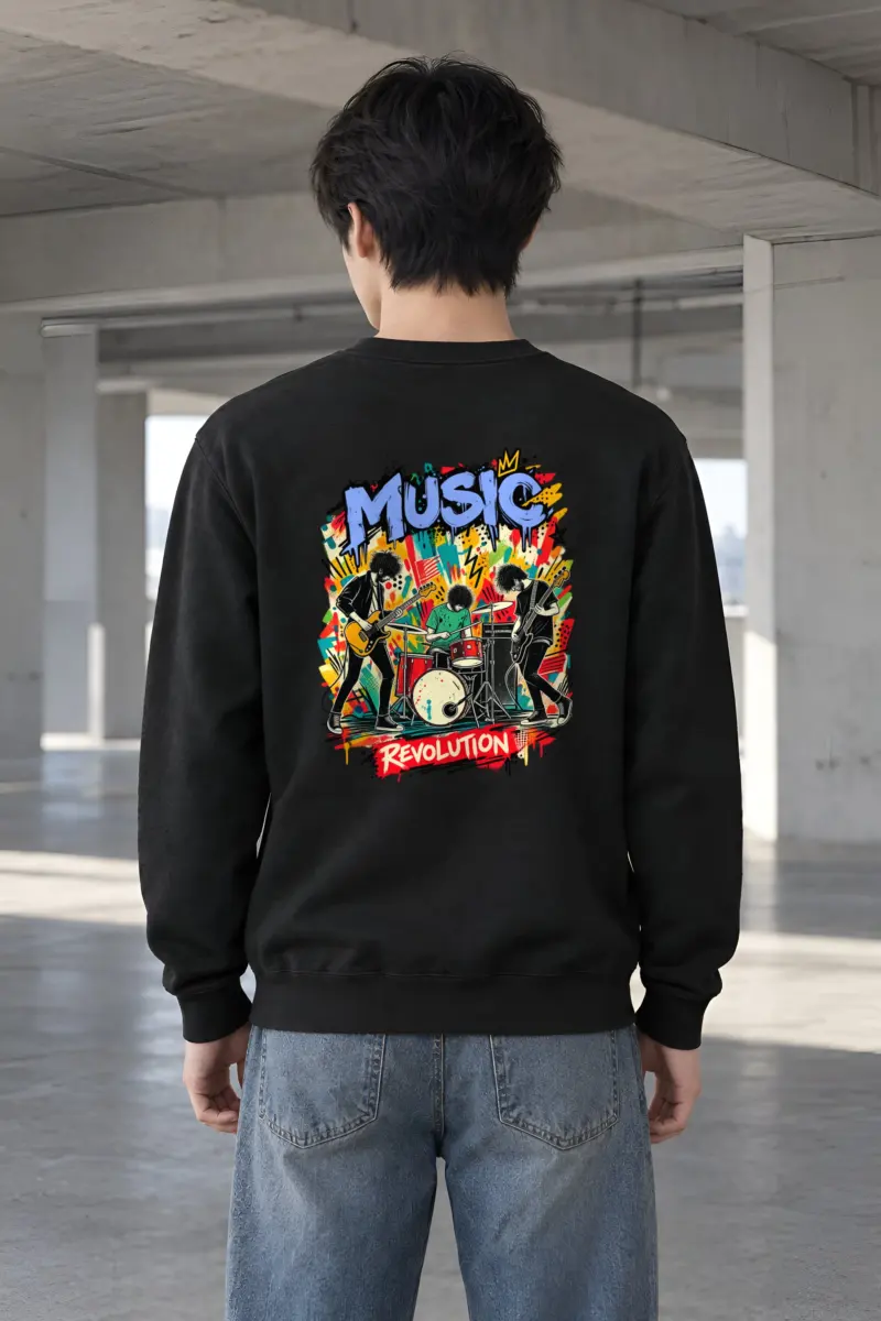"Music Revolution" Heavy Blend Unisex Crewneck Sweatshirt