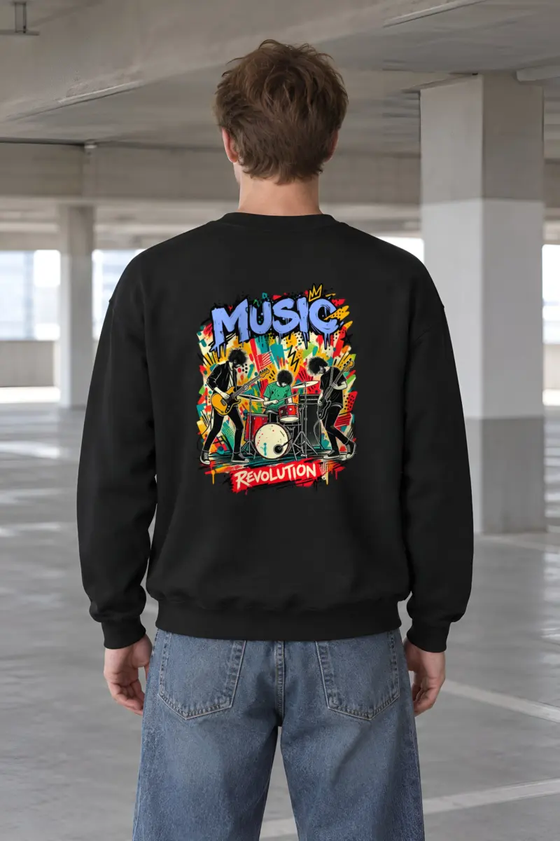 "Music Revolution" Heavy Blend Unisex Crewneck Sweatshirt